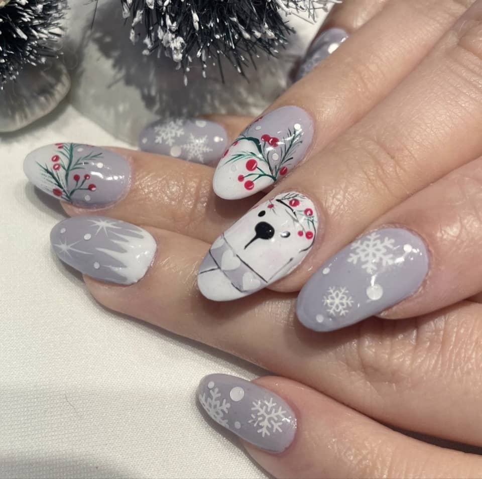 elegant winter nail designs