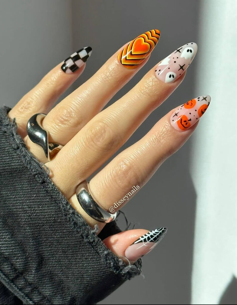 halloween manicure ideas for short nails