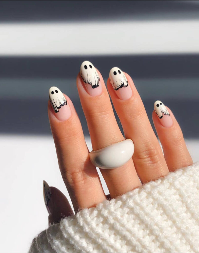 halloween nails stiletto