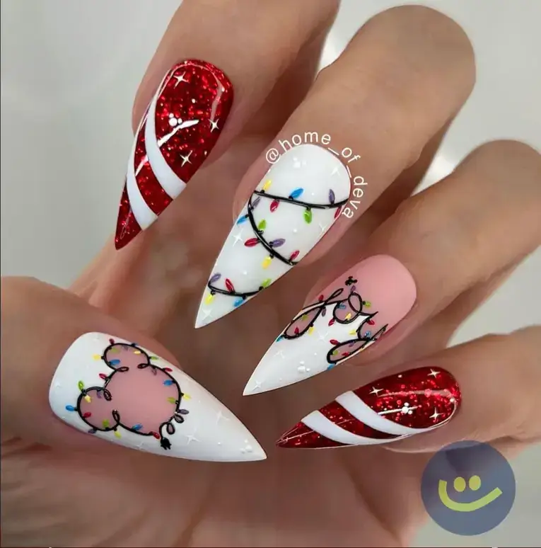 christmas nail designs easy