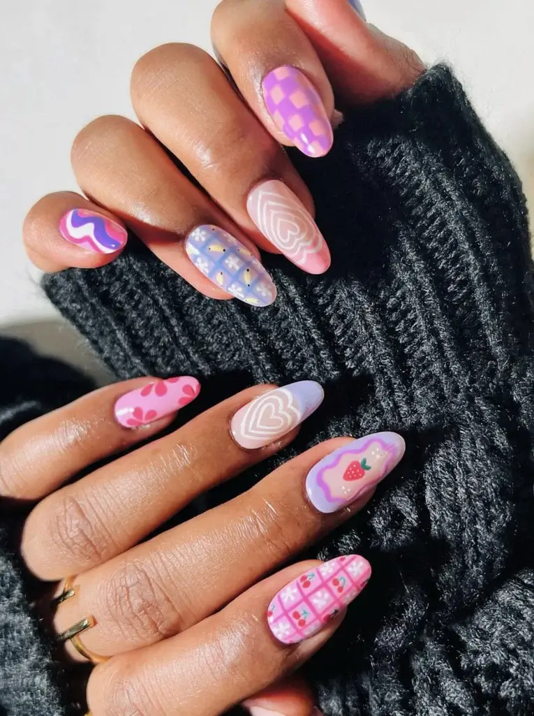spring nails square