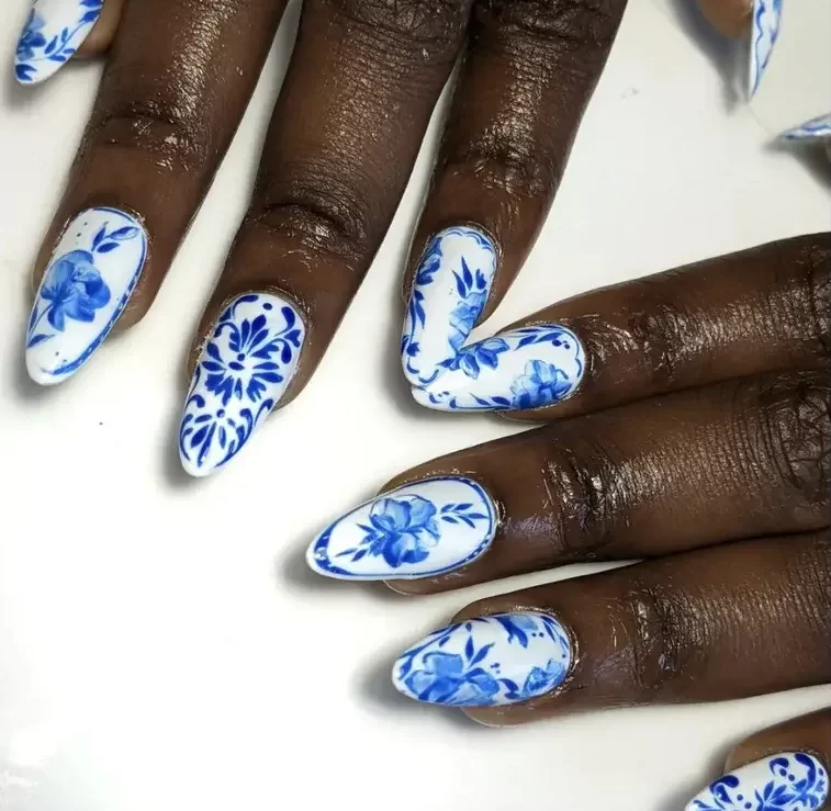 spring nails with nail art