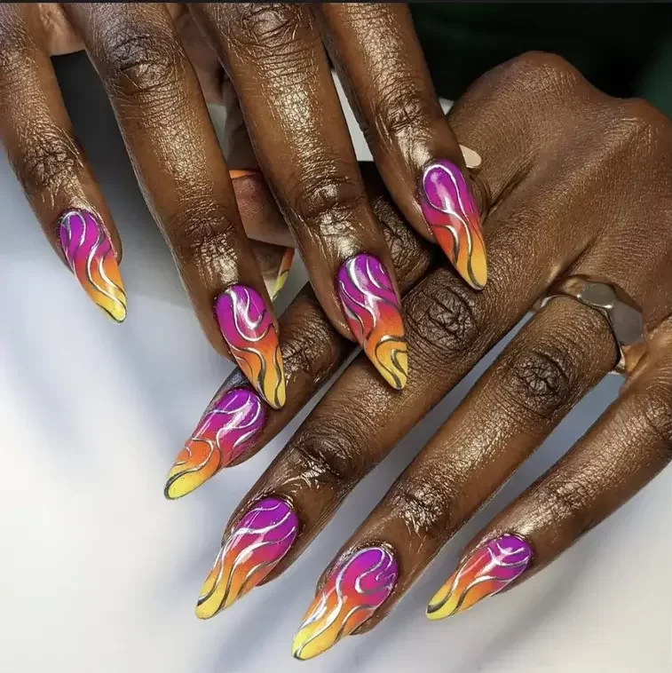 spring nails with nail art designs